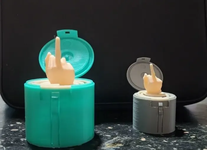 Scherz Mittelfinger