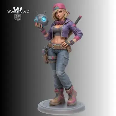 CyberPunk Figurine SC_100mm from WorkShop3D