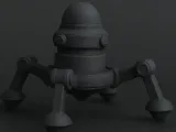Space robot figurine-0