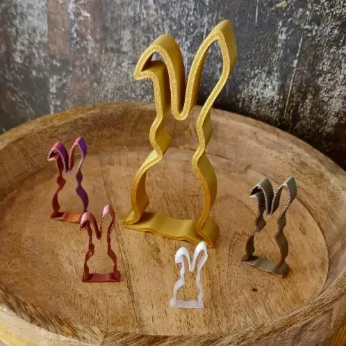 Osterhase Silhouette Dekoration oder Keksausstecher