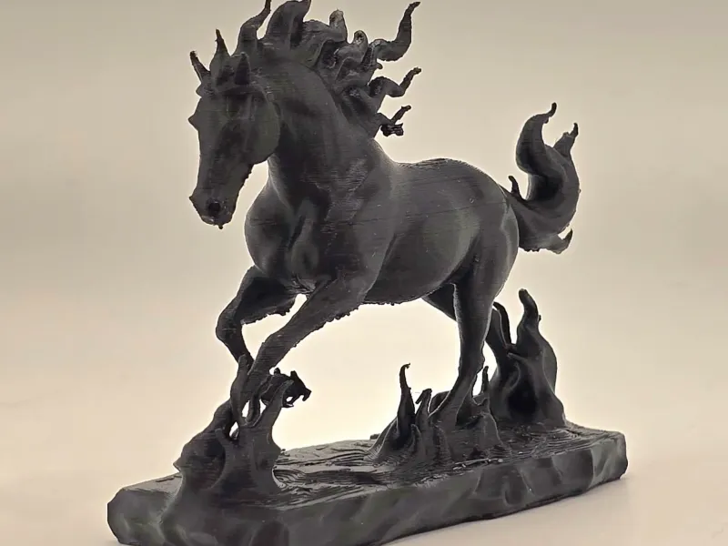 Flaming Horse Statue