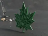 3D Printed Maple Leaf Emblem-3