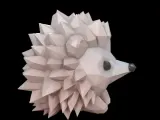 Low Poly Cute Hedgehog-3