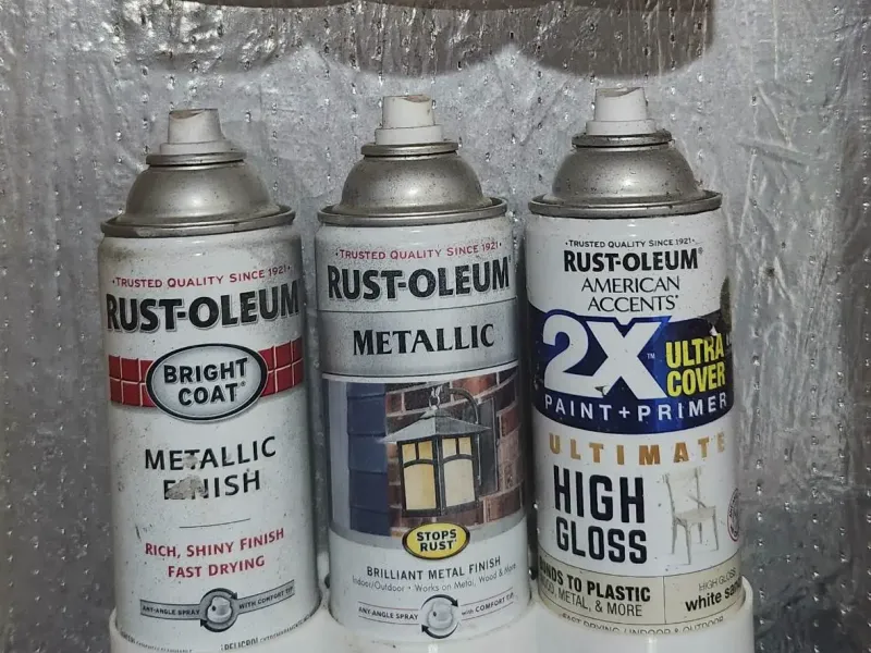 Spray paint can holders (wall mount x9)