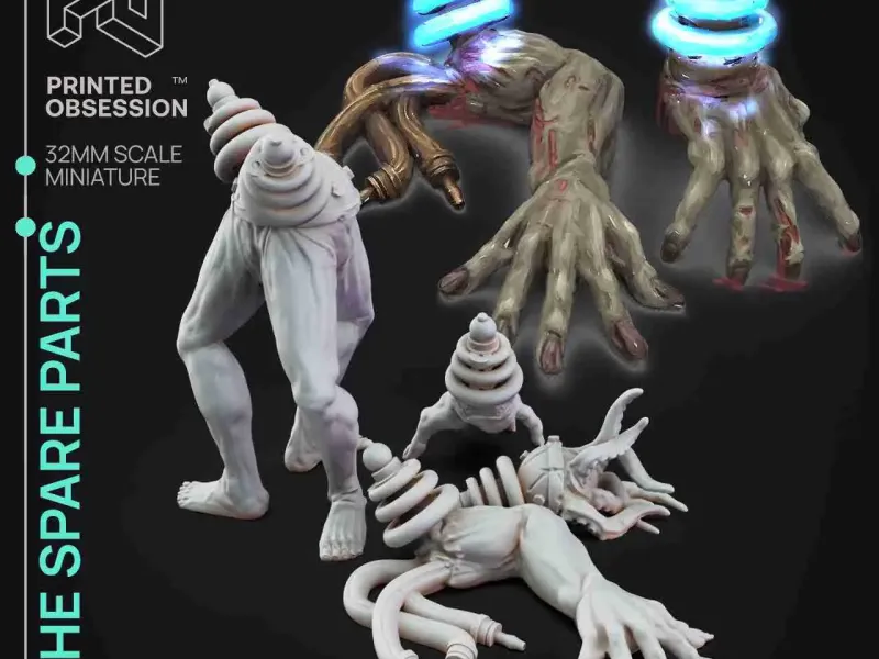 Spare Parts- Dr Frankensteins Monster-Presupported - Illustr