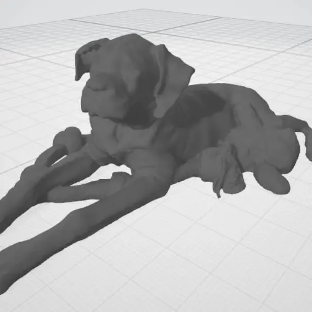 Projet CubeMe de MakeNow - mon chiot Shelby