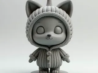 Knitted friends : Oly in pumpkin Suit