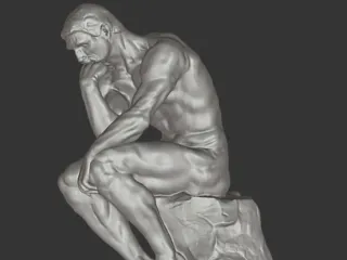 thinking statue