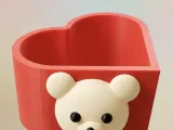 Cute Bear Soap & Sponge Holder Bathroom Tray-6