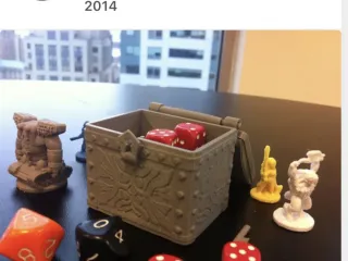 Treasure Chest Dice Case dnd