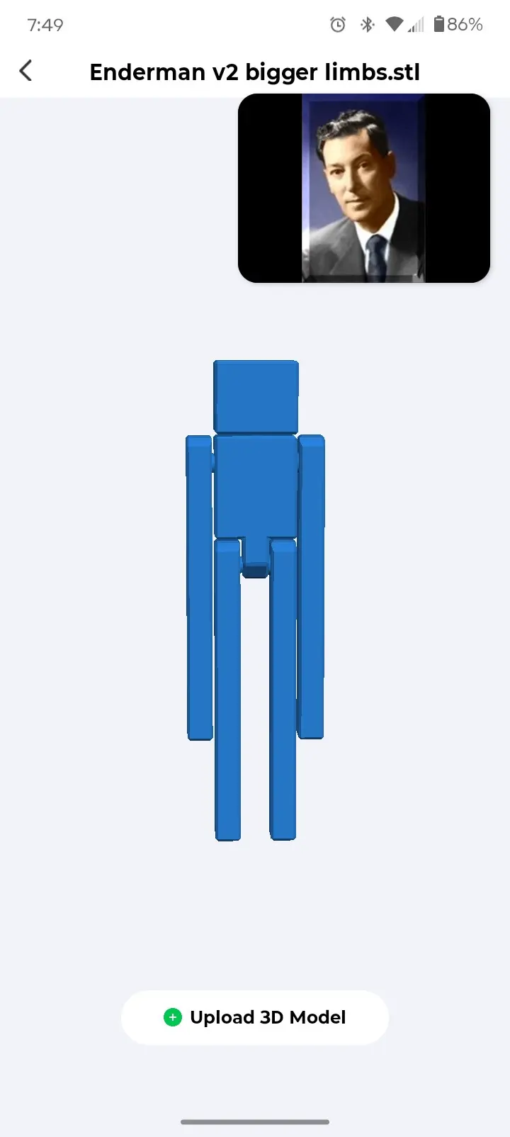 Free Other STL Download - enderman Minecraft by Blake Sexton