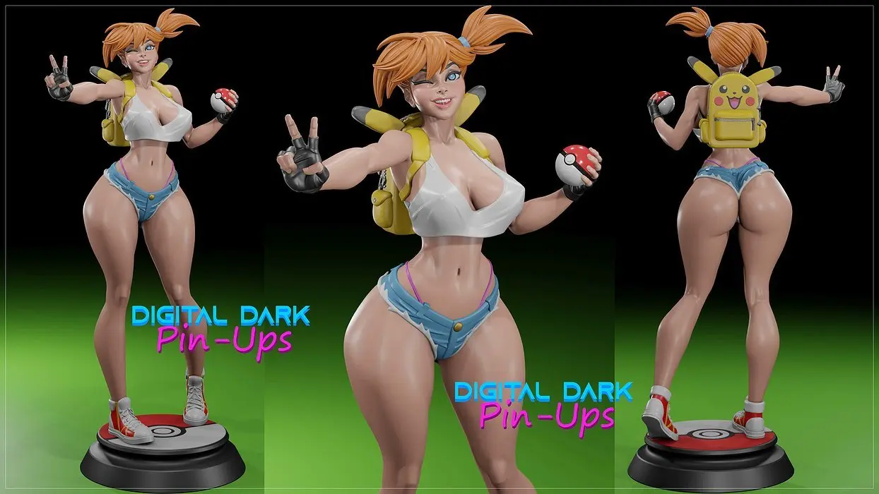 MISTY FROM POKEMON WITH NSFW VERSION