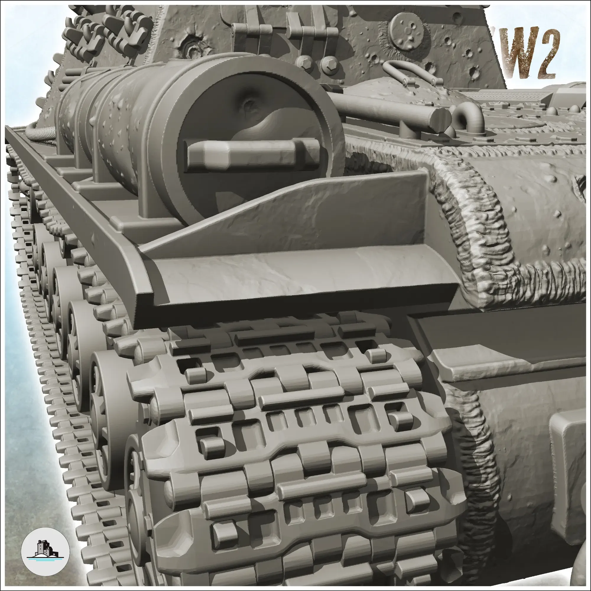SU-152 tank - Russia USSR WW2 Flames of War Bolt Action