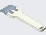Scraper with interchangeable blade-1