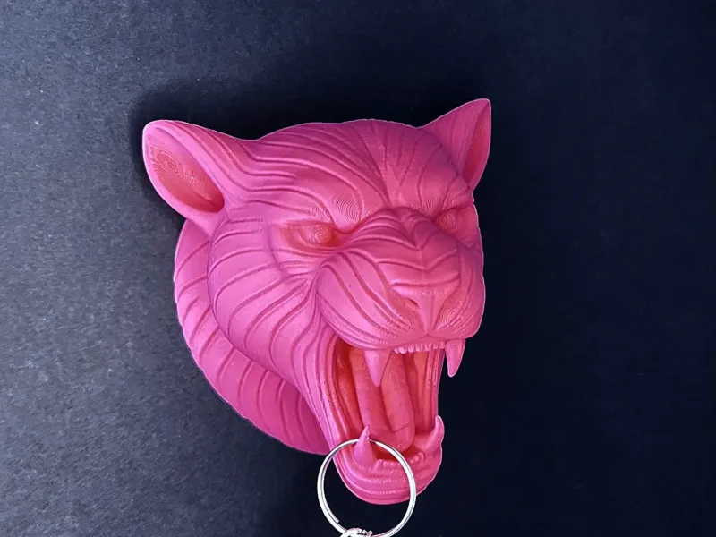 Leopard wall key chain holder decoration