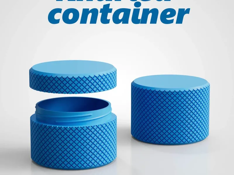 Knurled Container