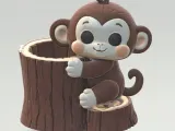 Cute Monkey pencil holder-2