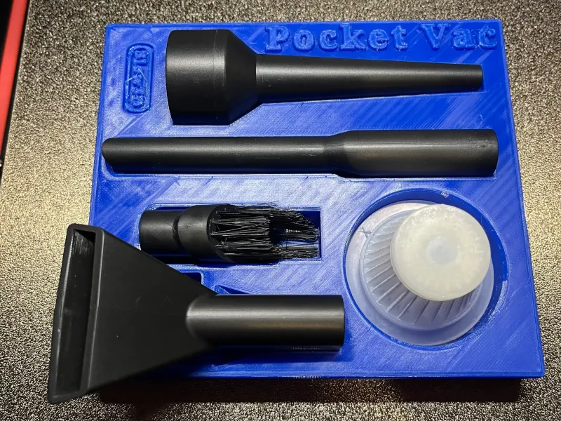 Pocket / TEMU Battery  Powered Vacuum Cleaner Accessory Tray