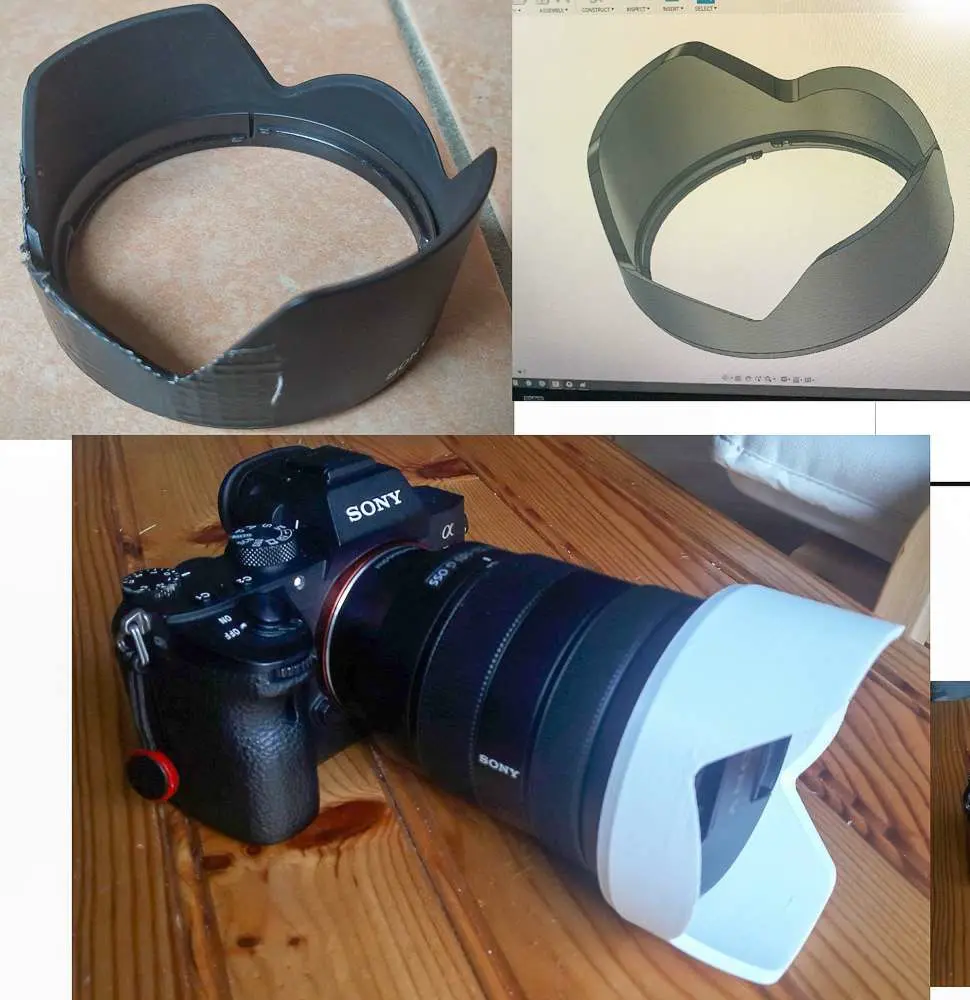 Sony 24105/4 lens hood 3D models download Creality Cloud