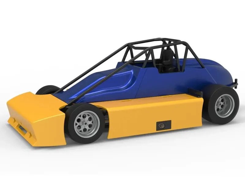 Experimental Pavement Silver Crown Car Version 2 Scale 1:25