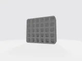 set box with compartments, thk 3mm, in size 10x10mm-6