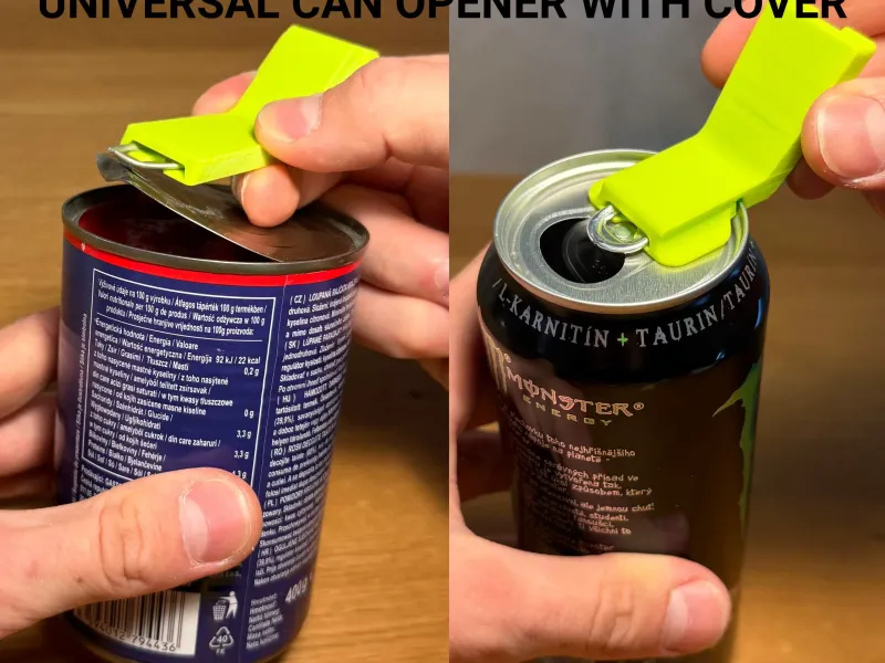 Universal Can Opener With Cover