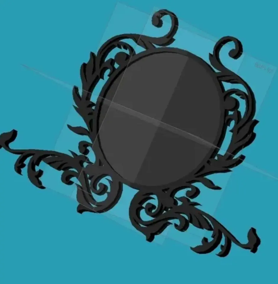 Mirror with witch's hands for jewelry