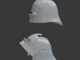 Opened Helmet & Basic Helmet – 3D Printable Models-1