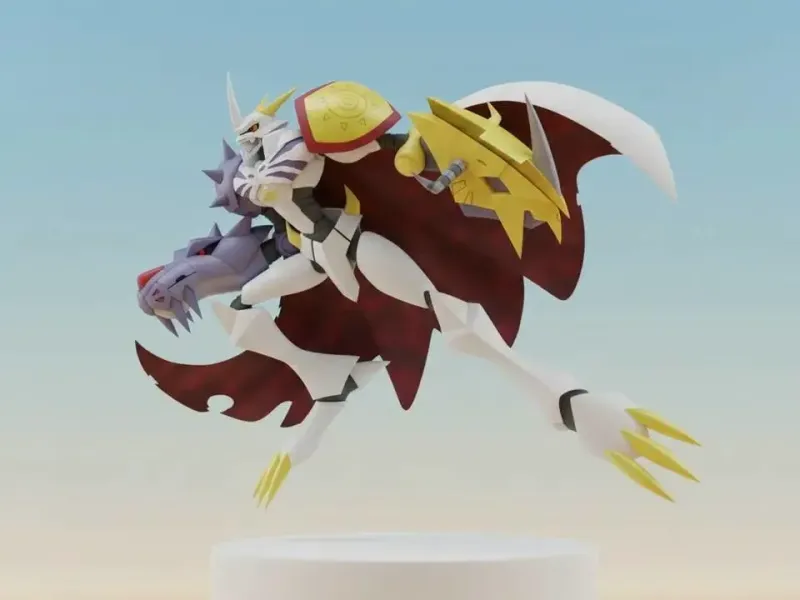 Omegamon Digimon Creature Model