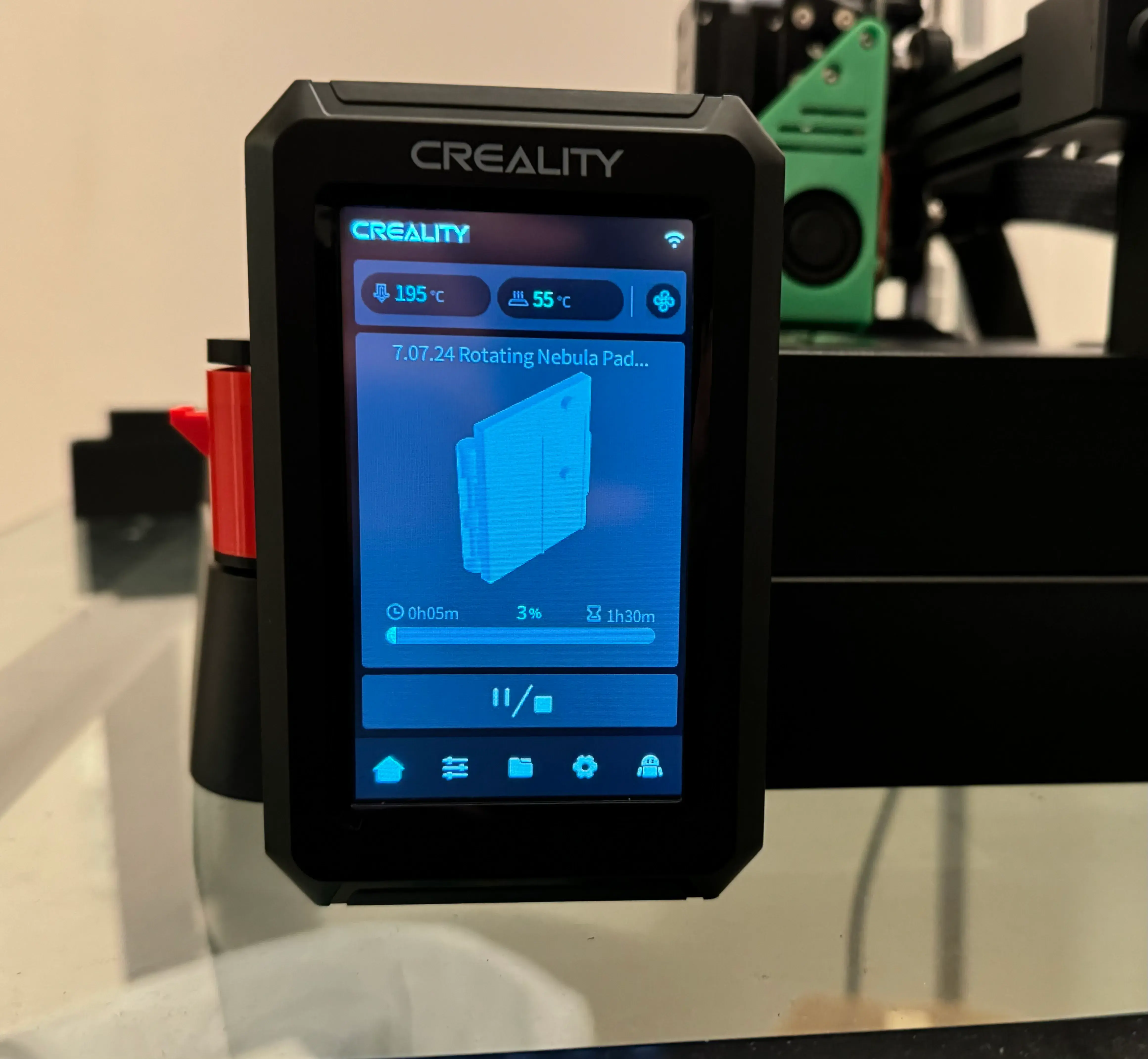 Ender-3 V3 KE/SE Rotating Screen Mount (Nebula Pad Holder)