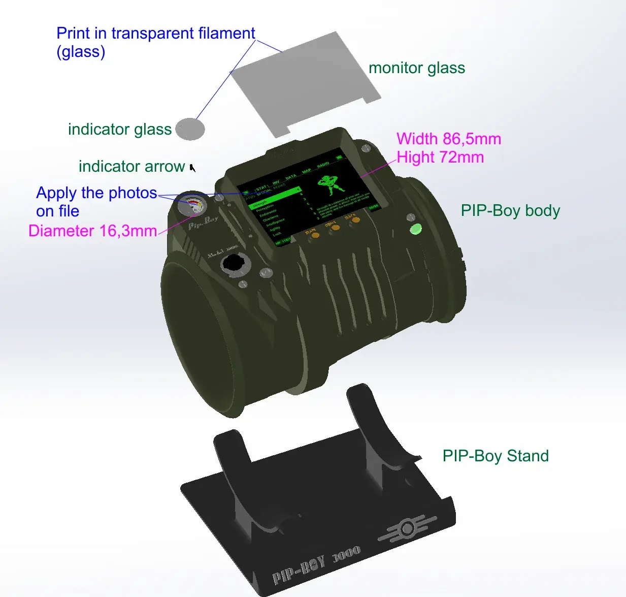 Purtabil Fallout Pipboy