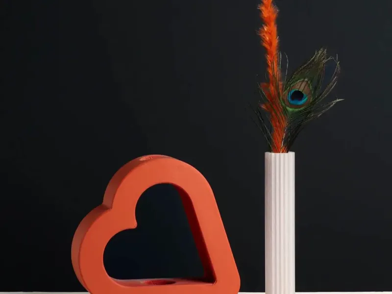Vase en forme de cœur