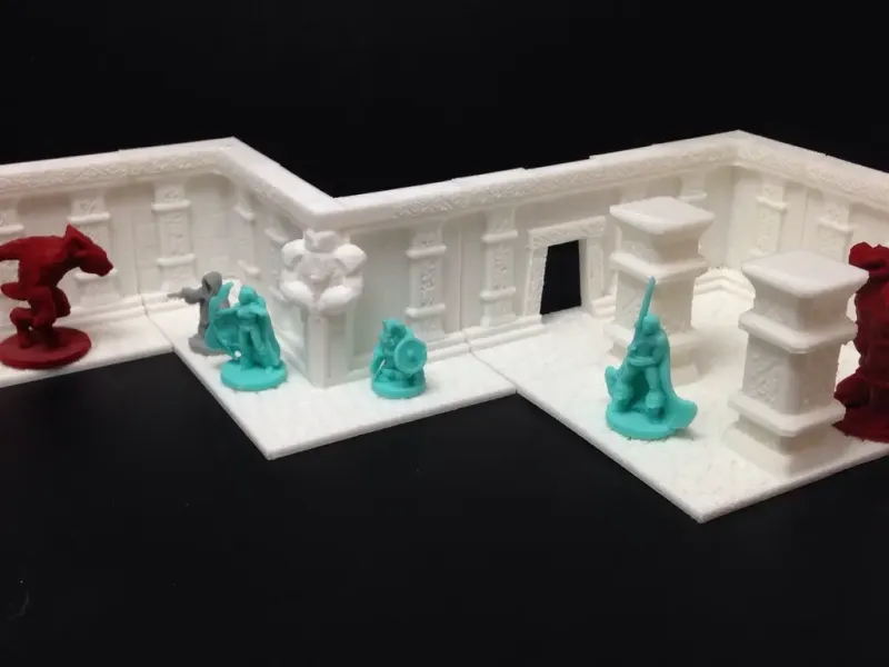 Wayfarer Modular Dwarven Hall Terrain Tiles (18mm scale)