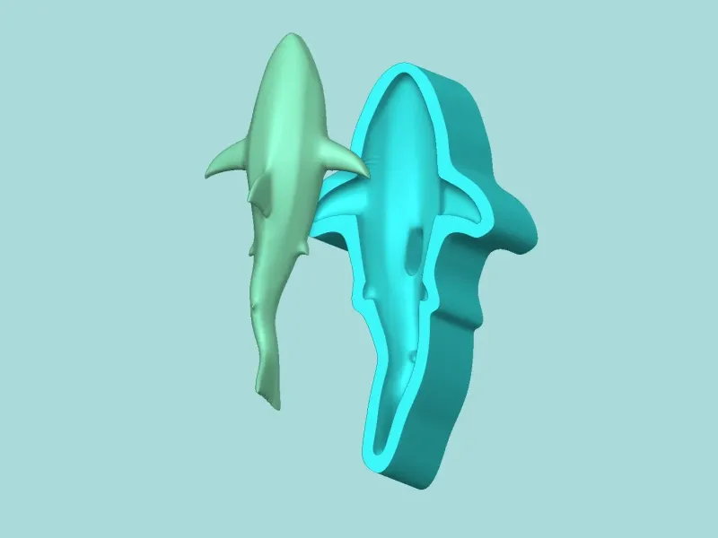 Great White Shark Mold - Silicone Maker Template