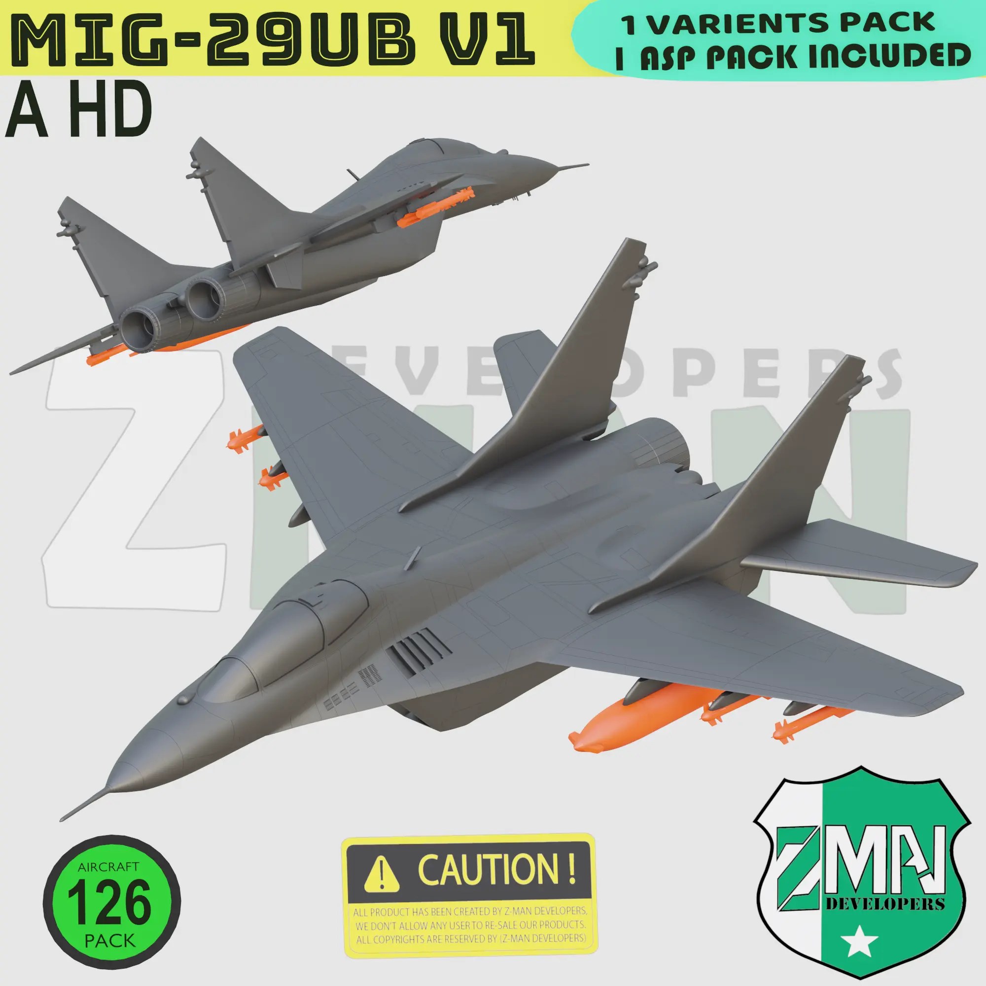 MIG-29UB (SINGLE ASP(STYLE-B)) | 3D models download | Creality Cloud