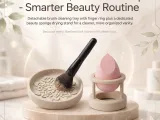Makeup Brush Cleaner and Makeup Sponge Holder STL and 3MF-1