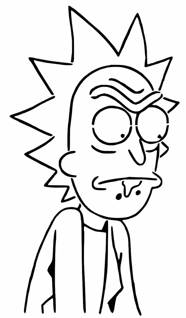Rick Sanchez stencil 3