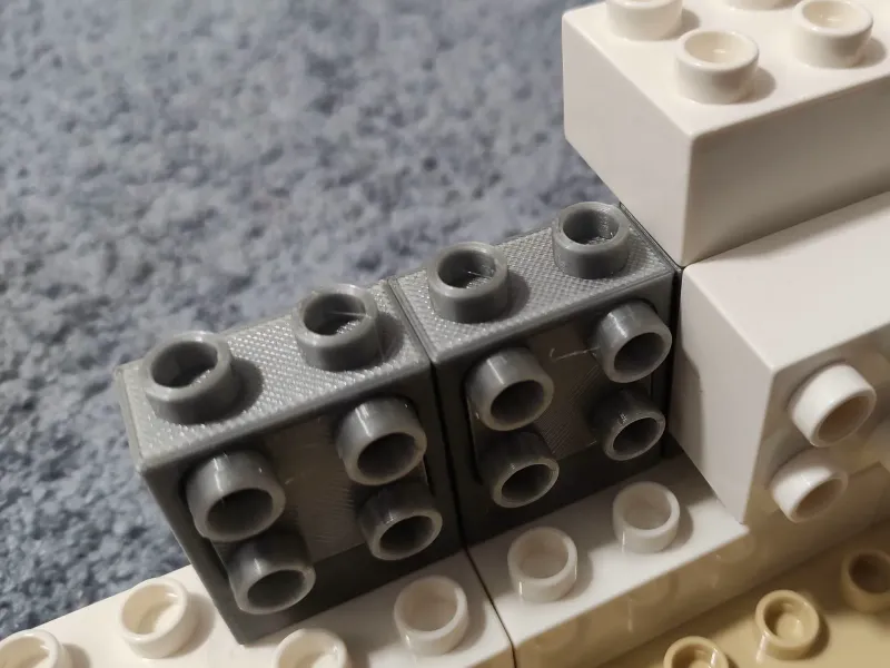 Peças Duplo com pinos laterais
