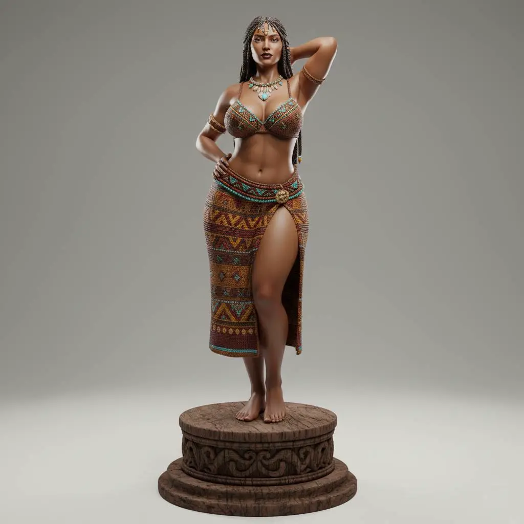 Desert Mosaic Queen – Ancient Sands Collectible Figurine
