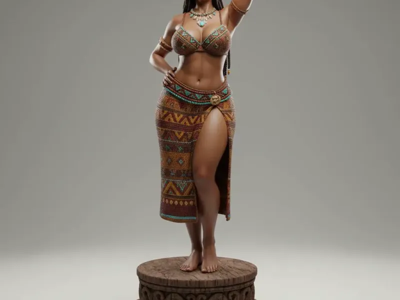 Desert Mosaic Queen – Ancient Sands Collectible Figurine