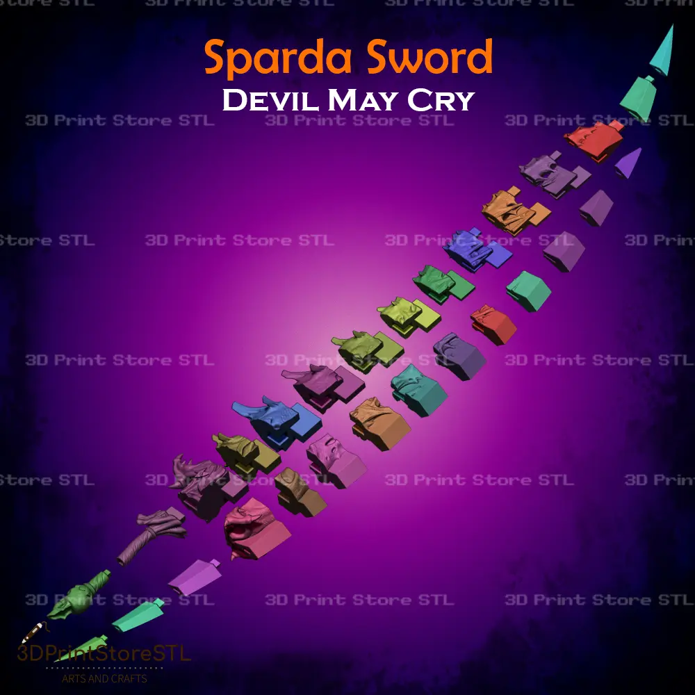 Sparda Demon Sword Cosplay Devil May Cry 5 - STL File