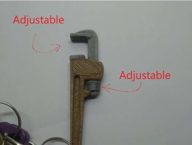 plumber wrench keychain phone holder