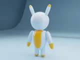 Cute Robot 3D Model High Detail Stylized Character Rigged-2