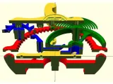 Flying tourbillon mechanism model-5