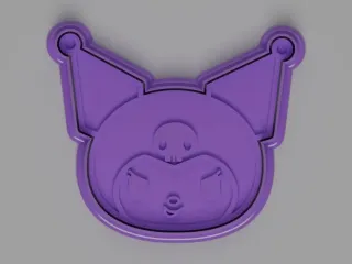 Kuromi Cookie Cutter 90mm – Stamp + Blade