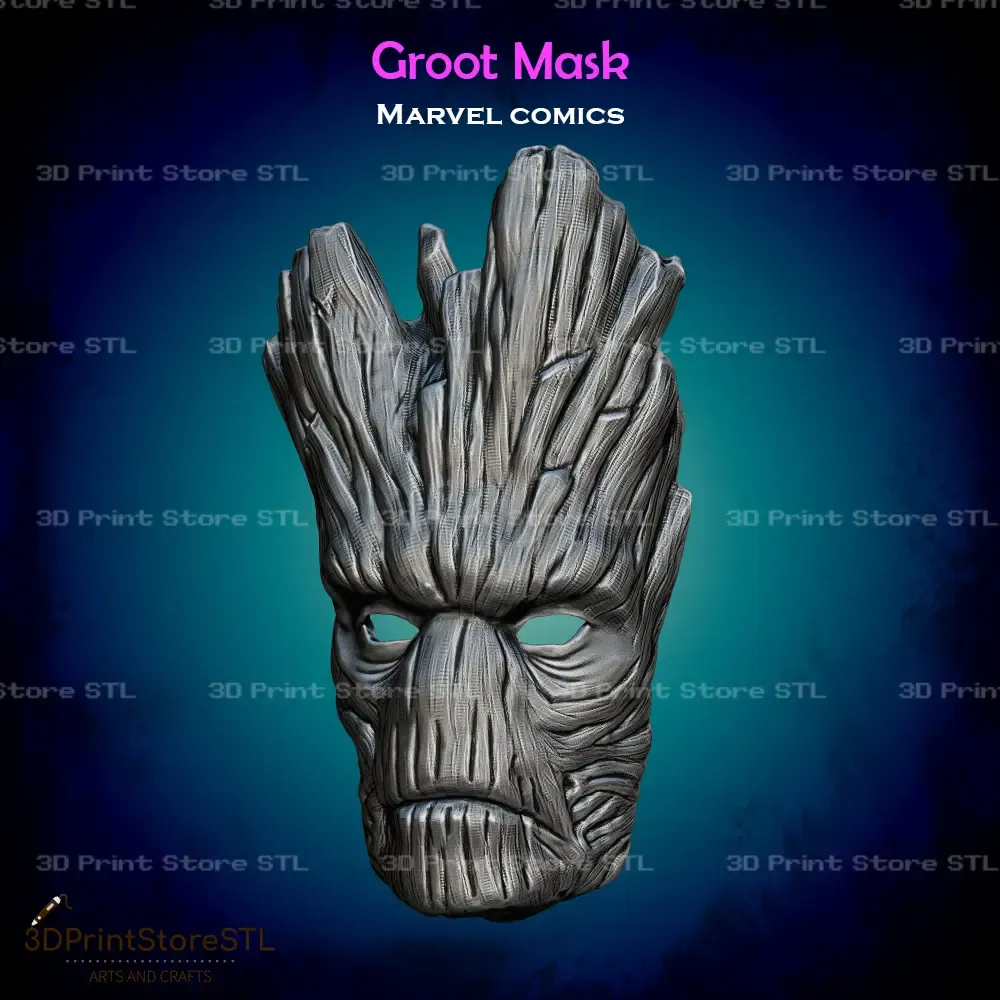 Groot Mask Cosplay Marvel Comics - STL File