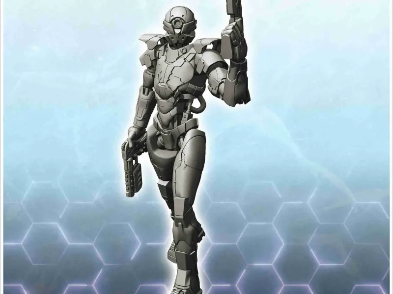 Onas combat robot (28) - miniatures w40k scifi warhammer ter