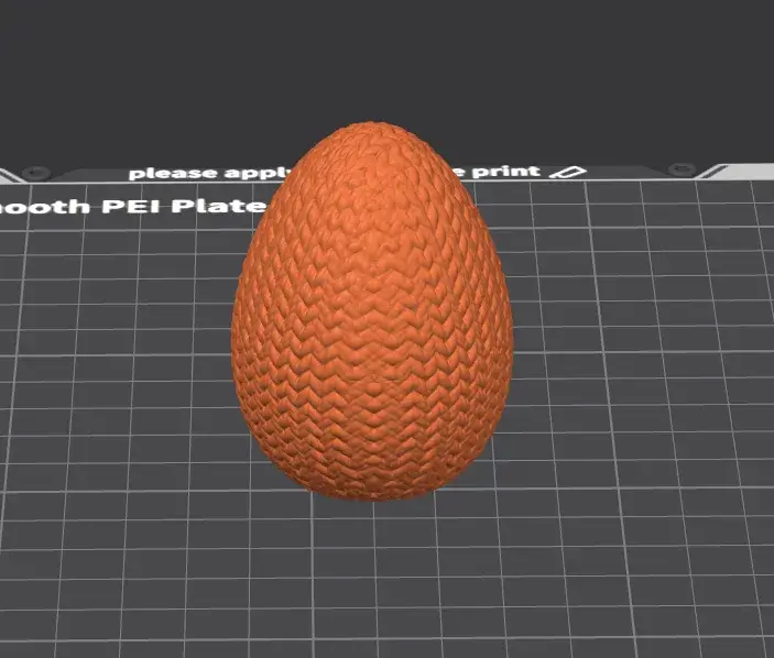 Woven Easter egg