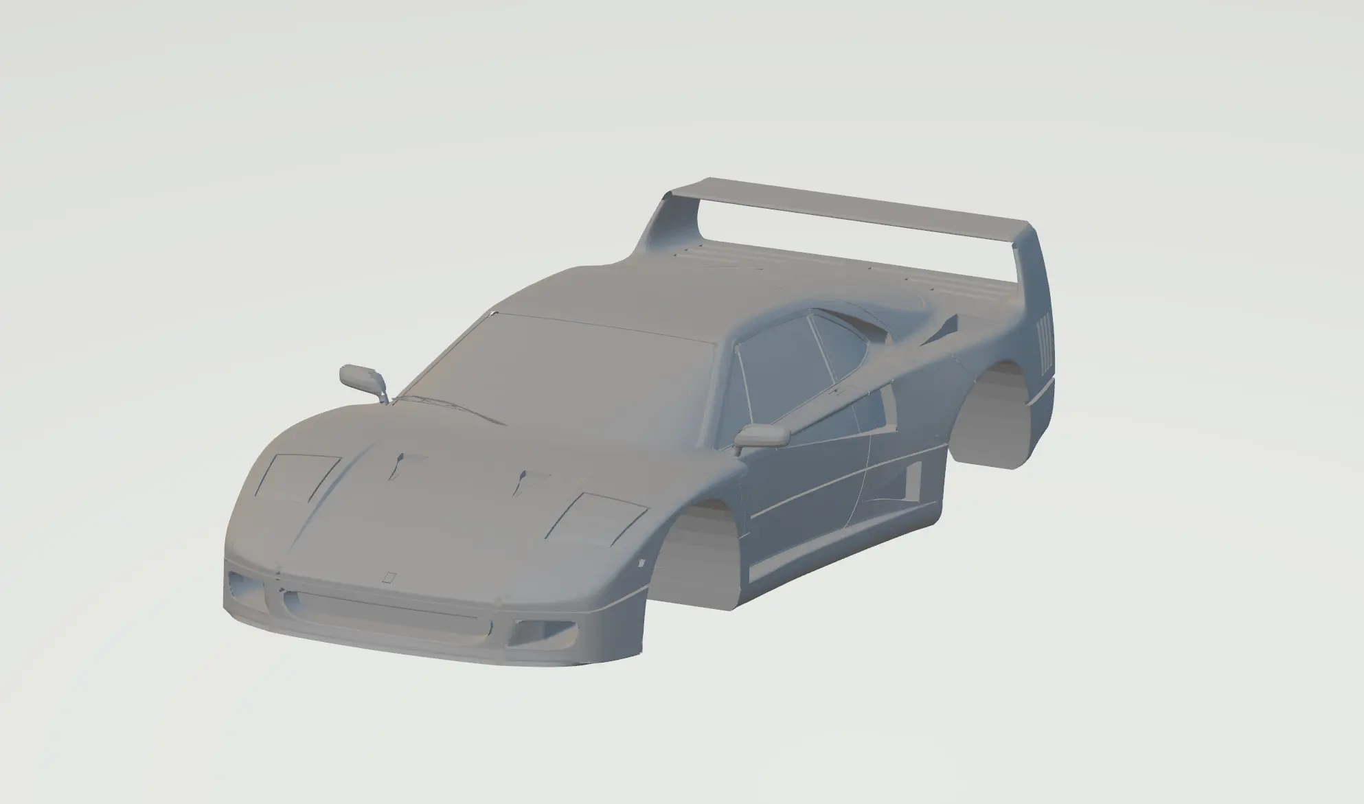 Ferrari f40 - масштаб 1:64 - с широкими колесными дисками