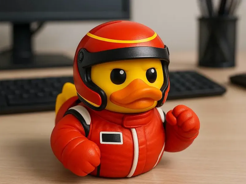 Rubber Duck - F1 racer statue - 3D print